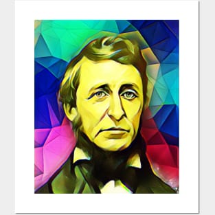 Henry David Thoreau Colourful Portrait | Henry David Thoreau Artwork 6 Posters and Art